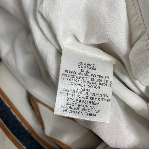 ADELYN RAE Gidget Striped Woven Sleeveless Tie Back Cropped Jumpsuit Size Small - Picture 12 of 12